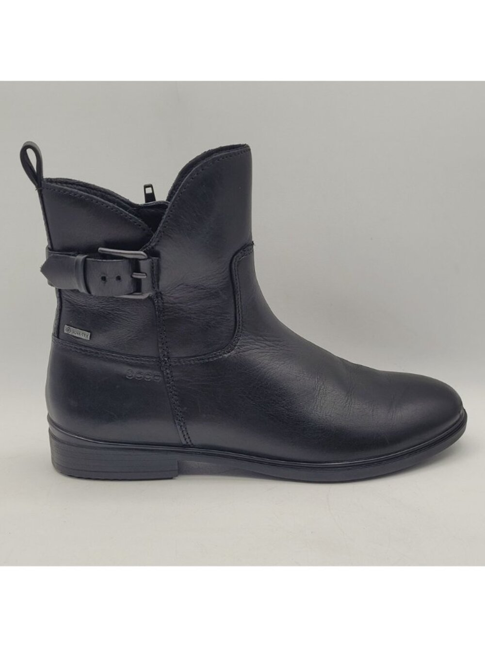 Ecco Touch 15 Buckle GTX Women's Size 6 to 6.5 EU 37 Leather Ankle Boot Black - Picture 2 of 12